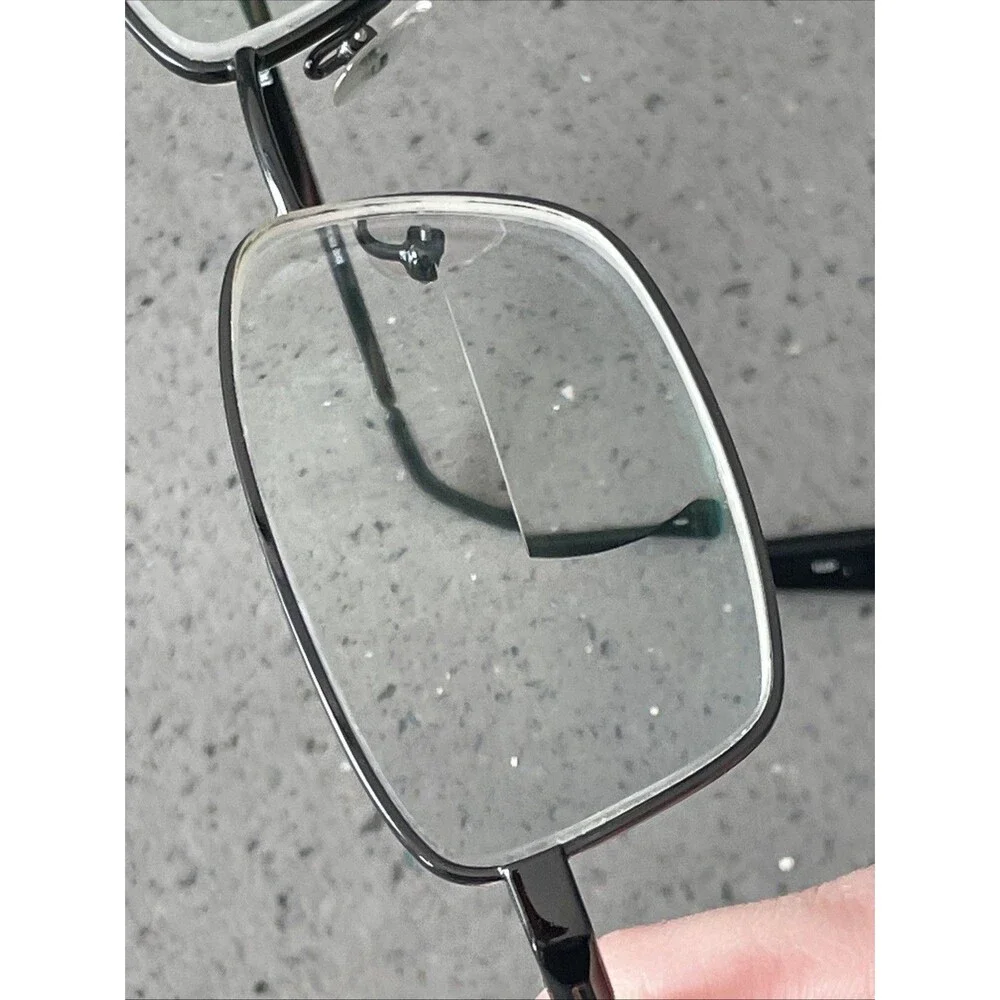 BOARD ROOM CLASSICS BC900 GM RECTANGLE gunmetal FULL RIM EYEGLASSES 55-16-145